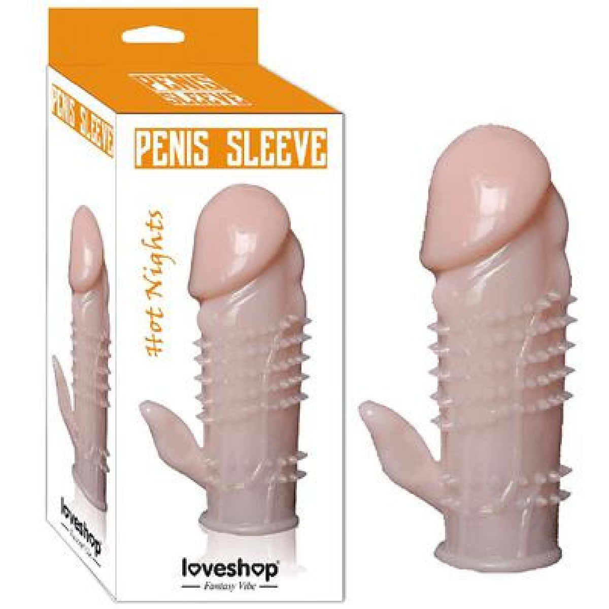 Hot Nights Penis Sleeve Klitoris Uyaricili Ten Rengi Penis Kilifi AL-0062B