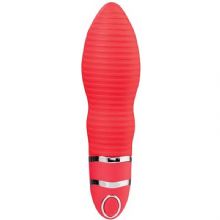 Kırmızı Su Geçirmez Titreşimli 10 cm Butt Plug C-1194K +HEDİYE Cinsel Damla