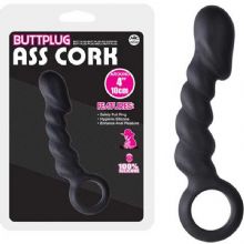 Ass Cork 10 cm Zenci Anal Vibratör C-1301 +HEDİYE Kaydırıcı Krem